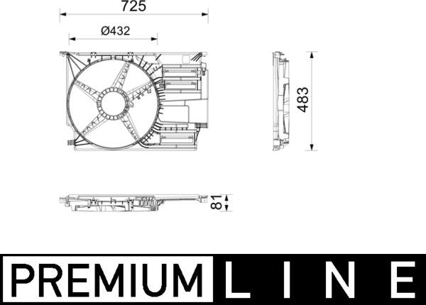 MAHLE CFS 30 000P — Osłona wentylatora