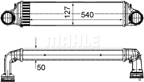 MAHLE CI 488 000S — Chłodnica powietrza doładowującego