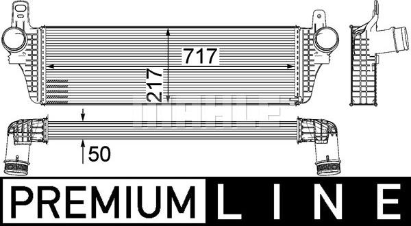 MAHLE CI 242 000P — Chłodnica powietrza doładowującego