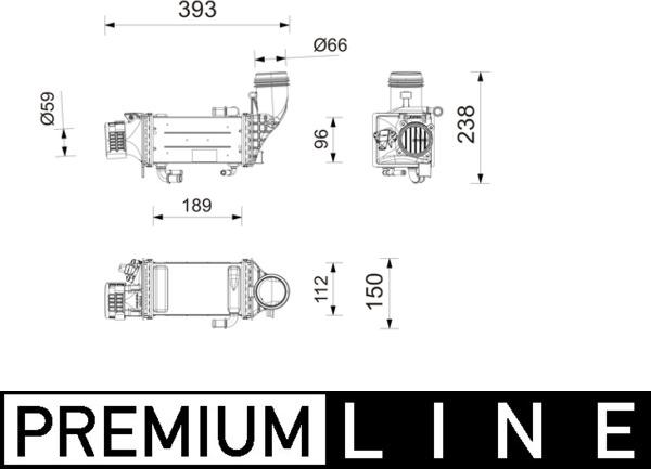 MAHLE CI 752 000P — Chłodnica powietrza doładowującego