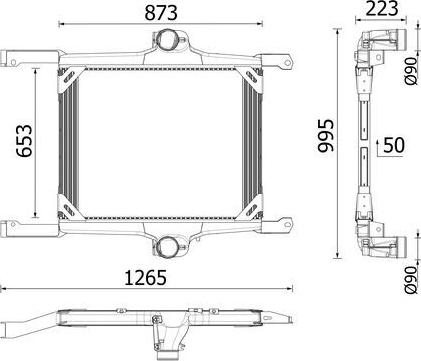 MAHLE CI 725 000P — Chłodnica powietrza doładowującego