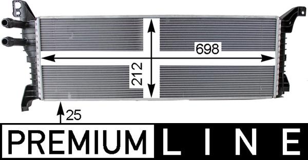 MAHLE CIR 9 000P — Chłodnica niskotemperaturowa, chłodnica pow. doładowującego