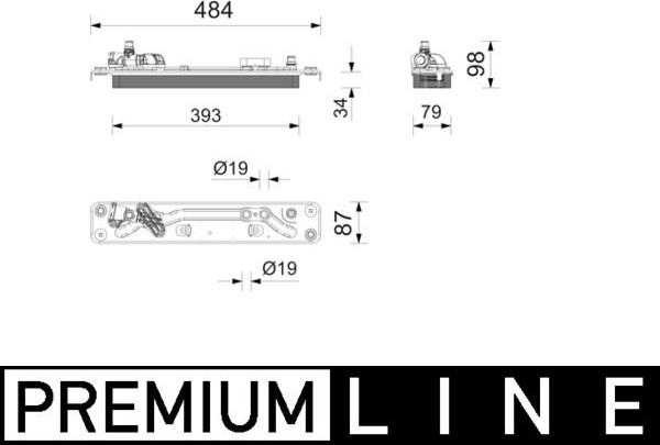 MAHLE CLC 457 000P — Chłodnica oleju, automatyczna przekładnia