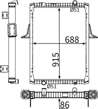 MAHLE CLC 425 000S - Chłodnica oleju
