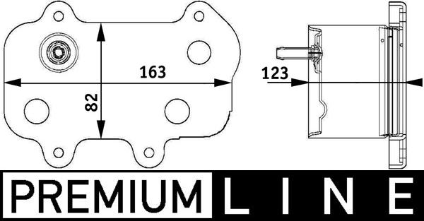 MAHLE CLC 61 000P — Chłodnica oleju, olej silnikowy