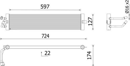 MAHLE CLC 399 000P — Chłodnica oleju, automatyczna przekładnia
