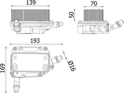 MAHLE CLC 351 000P - Chłodnica oleju