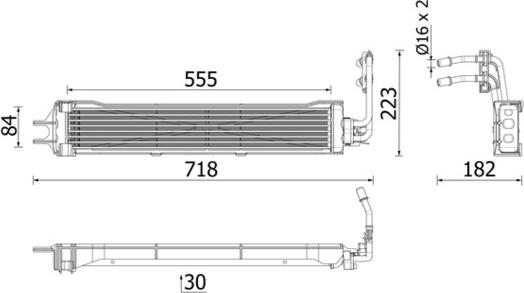 MAHLE CLC 333 000P — Chłodnica oleju, automatyczna przekładnia