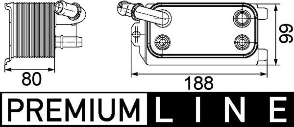 MAHLE CLC 72 000P — Chłodnica oleju, automatyczna przekładnia