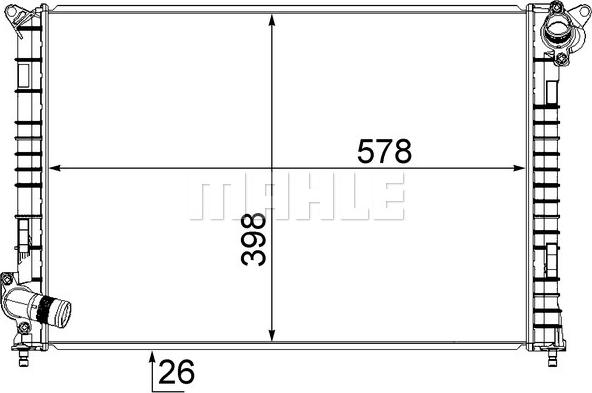 MAHLE CR 985 000S - CHŁODNICA MINI COOPER 1.6 01-
