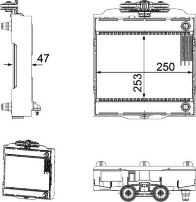 MAHLE CR 923 000P — Chłodnica, układ chłodzenia silnika