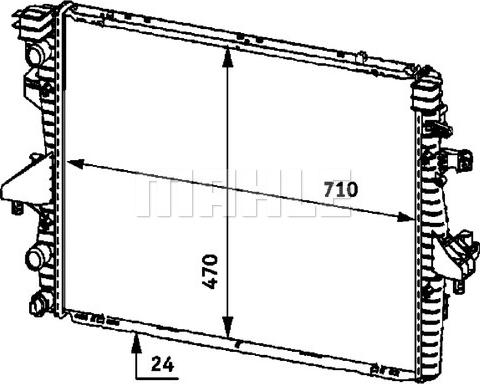 MAHLE CR 585 000P - CHŁODNICA VW T5 1.9TDI 03-