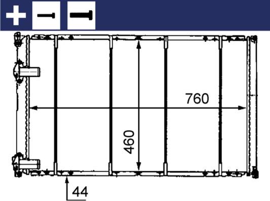 MAHLE CR 526 000S — Chłodnica, układ chłodzenia silnika