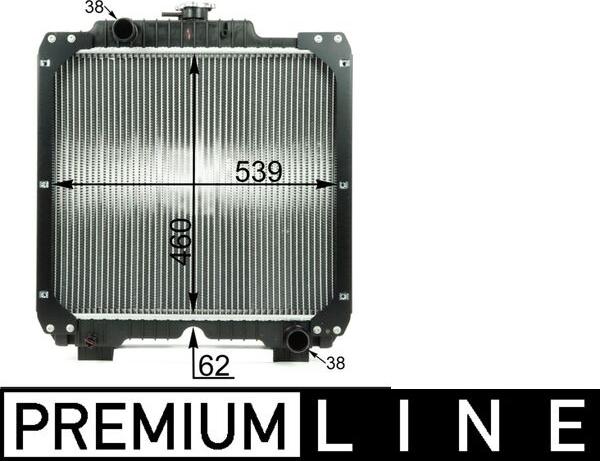 MAHLE CR 1936 000P — Chłodnica, układ chłodzenia silnika
