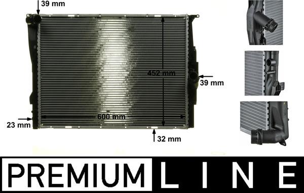 MAHLE CR 1090 000P — Chłodnica, układ chłodzenia silnika