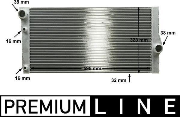 MAHLE CR 1147 000P — Chłodnica, układ chłodzenia silnika