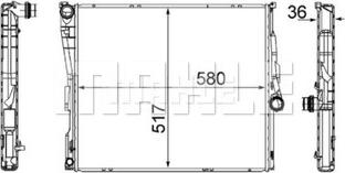MAHLE CR 1393 000S - CHŁODNICA BMW E83 X3 01-