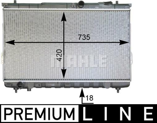 MAHLE CR 1299 000P — Chłodnica, układ chłodzenia silnika