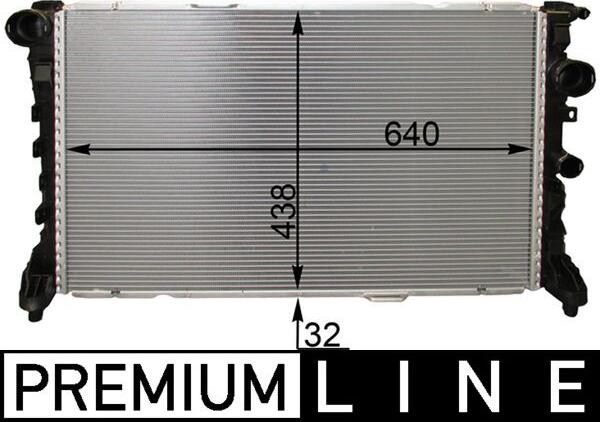 MAHLE CR 1772 000P — Chłodnica, układ chłodzenia silnika