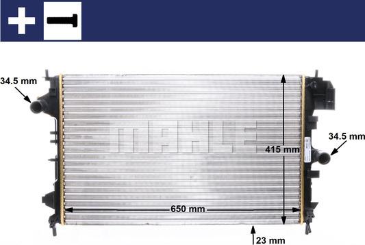 MAHLE CR 8 000S — Chłodnica, układ chłodzenia silnika