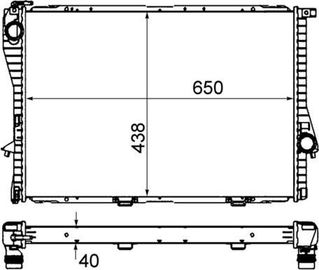 MAHLE CR 295 000S — Chłodnica, układ chłodzenia silnika