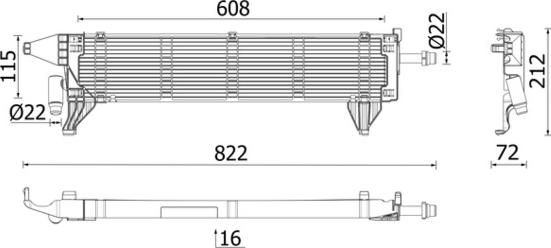 MAHLE CR 2636 000P — Chłodnica, układ chłodzenia silnika