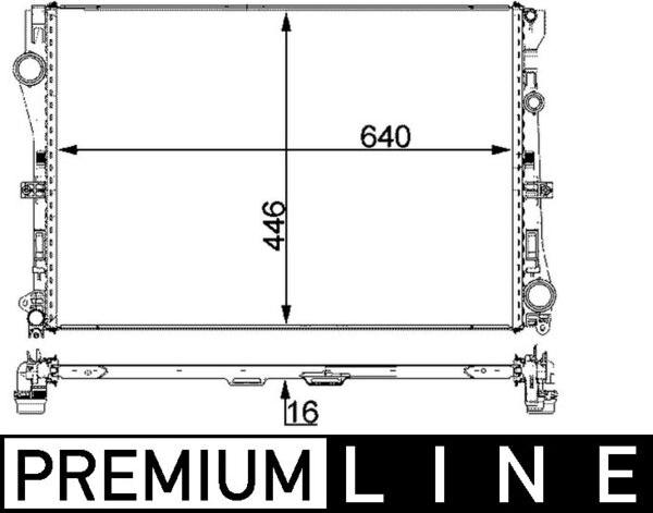 MAHLE CR 2100 000P - Chłodnica silnika