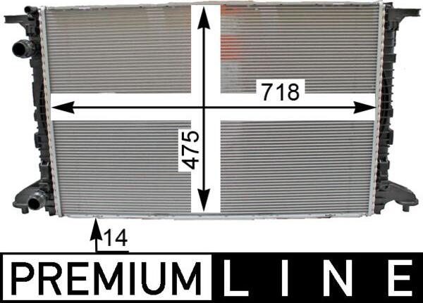 MAHLE CR 2176 000P — Chłodnica, układ chłodzenia silnika