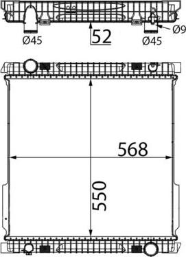 MAHLE CR 2810 000S — Chłodnica, układ chłodzenia silnika