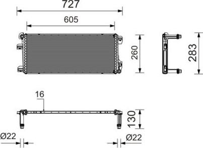 MAHLE CRE 22 000P — Chłodnica, bateria zasilająca (napędowa)