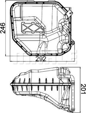 MAHLE CRT 9 000S — Zbiorniczek wyrównawczy, płyn chłodzący
