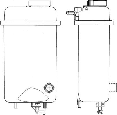 MAHLE CRT 52 000S — Zbiorniczek wyrównawczy, płyn chłodzący