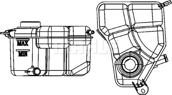 MAHLE CRT 133 000S — Zbiorniczek wyrównawczy, płyn chłodzący