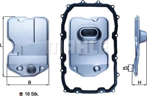 MAHLE HX 160KIT — Filtr hydrauliczny, automatyczna skrzynia biegów