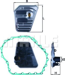 MAHLE HX 167D — Filtr hydrauliczny, automatyczna skrzynia biegów