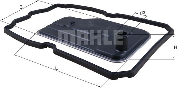 MAHLE HX 124D — Filtr hydrauliczny, automatyczna skrzynia biegów