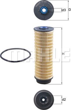 MAHLE KX 564D — Filtr paliwa