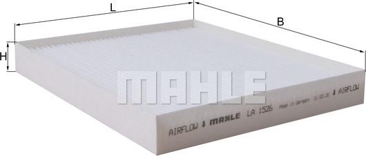 MAHLE LA 1526 — Filtr kabinowy