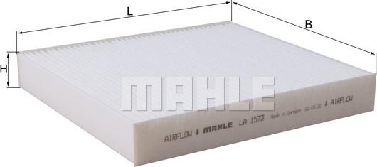 MAHLE LA 1573 — Filtr kabinowy