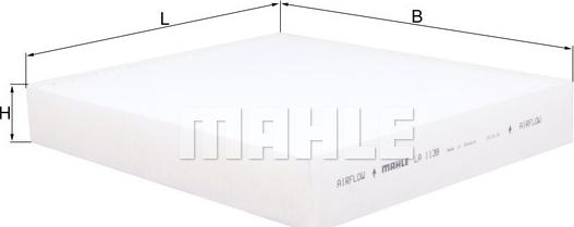 MAHLE LA 1138 — Filtr kabinowy