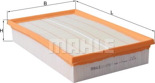 MAHLE LX 4398/1 — Filtr powietrza