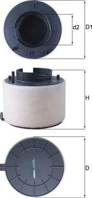 MAHLE LX 4249 — Filtr powietrza