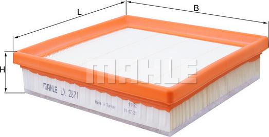 KNECHT LX 2871 - Filtr powietrza
