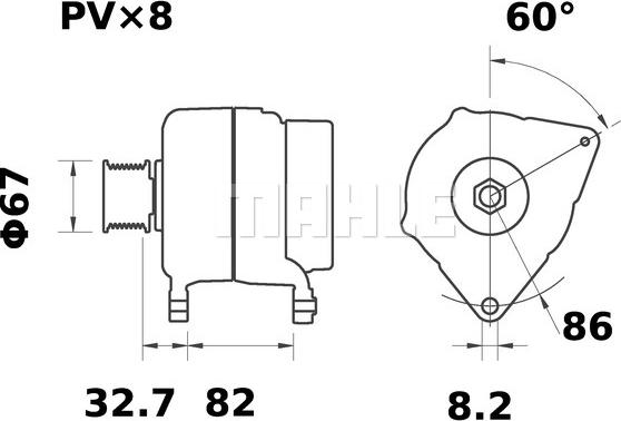 MAHLE MG 443 - Alternator