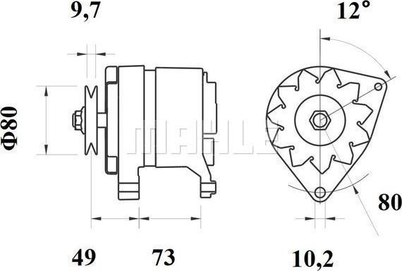 MAHLE MG 123 - Alternator