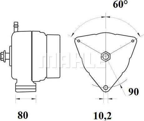 MAHLE MG 809 - Alternator