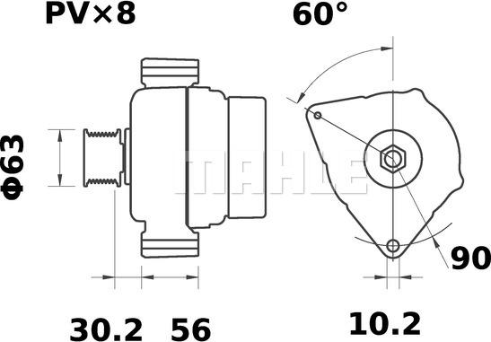 MAHLE MG 36 - Alternator