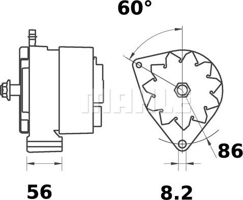 MAHLE MG 314 - Alternator
