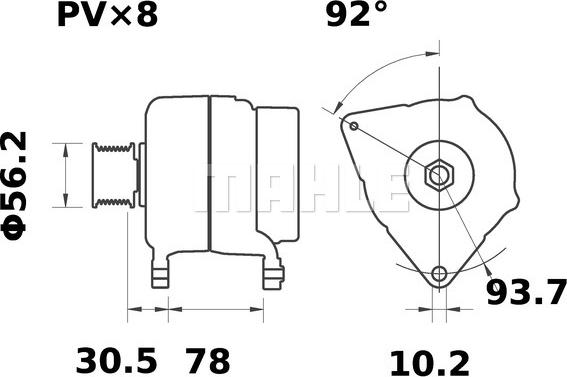 MAHLE MG 23 - Alternator
