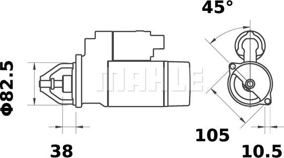 MAHLE MS 430 - Rozrusznik
